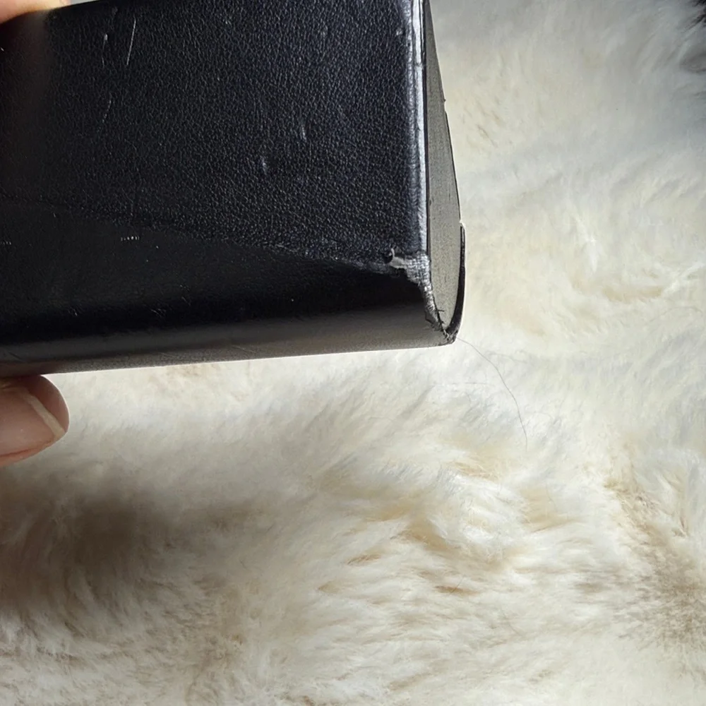 Fendi Black Eyeglasses Case Logo Monogram Interior